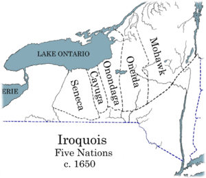 Archivo:Iroquois 5 Nation Map c1650