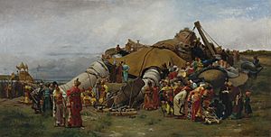 Archivo:Jehan-Georges Vibert - Gulliver and the Liliputans