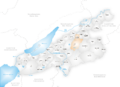 Karte Gemeinden des Verwaltungskreis Seeland 2010