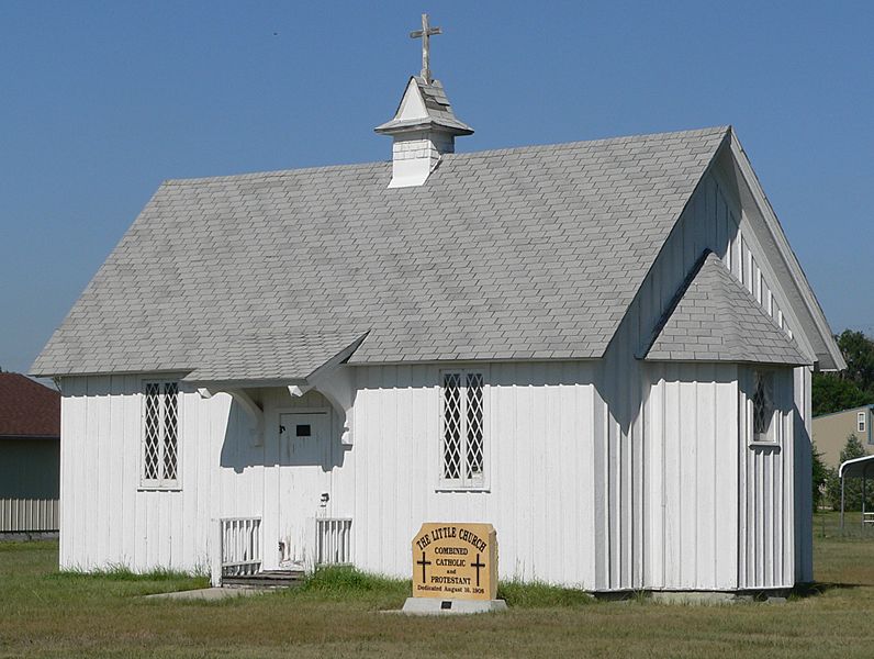 Archivo Keystone, Nebraska Little Church from SW