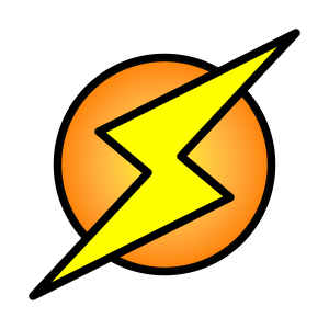 Archivo:Lightning Bolt on Circle