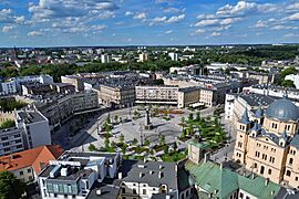 Lodz plac Wolnosci (dron 2)