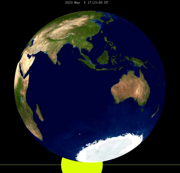 Lunar eclipse from moon-2023May05