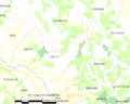 Map commune FR insee code 64075