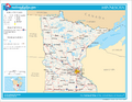 Map of Minnesota NA