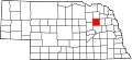 Map of Nebraska highlighting Madison County