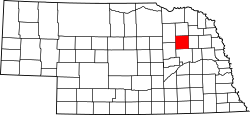 Map of Nebraska highlighting Madison County.svg