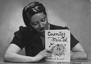 Marta Brunet presenta su libro Cuentos para Marisol, 1938.jpg