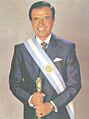 Menem con banda presidencial-2