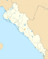 Mexico Sinaloa location map (urban areas)