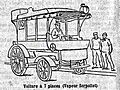 Petit Journal 22 7 1894 vapeur Serpollet voiture a 7 places completes Paris-Rouen