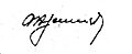 Signature of Władysław Gomułka (1956-12-21)