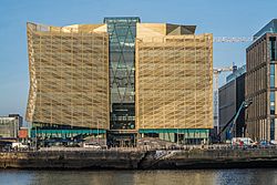 THE CENTRAL BANK OF IRELAND (NEW HEADQUARTER BUILDING ON NORTH WALL QUAY)- ALONG BOTANIC AVENUE (JANUARY 2018)-135337 (39605114602).jpg