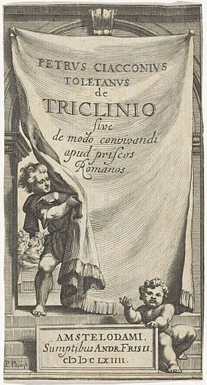 Archivo:Titelpagina voor P. Ciacconius, De triclinio, 1664, RP-P-1907-4763