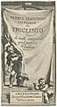 Titelpagina voor P. Ciacconius, De triclinio, 1664, RP-P-1907-4763