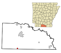 Union County Arkansas Incorporated and Unincorporated areas Junction City Highlighted.svg