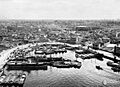 Vista panorámica del barrio de La Boca, Buenos Aires 1954