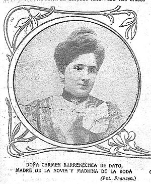 Archivo:1904-11-10, El Gráfico, La boda de la hija de Dato, Doña Carmen Barrenechea de Dato, madre de la novia y madrina de la boda