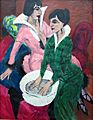 1913 Kirchner Zwei Frauen mit Waschbecken anagoria