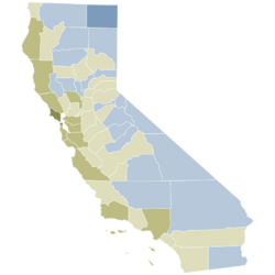 1978 California Proposition 6 results map by county.svg