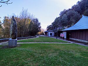 Archivo:Acceso a las cuevas de monte El Castillo