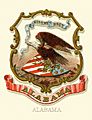 Alabama state coat of arms (illustrated, 1876)