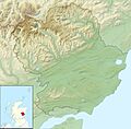 Angus UK relief location map