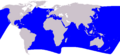 Cetacea range map Striped Dolphin