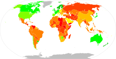 Archivo:Countries by Corruption Perceptions Index (2022)