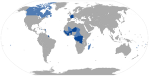 Archivo:Countries where French is an official language