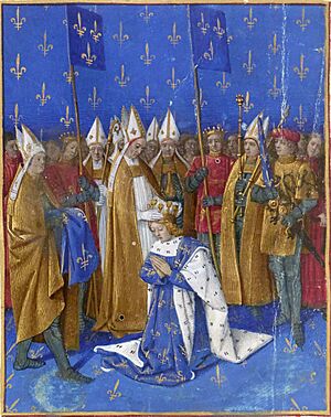 Archivo:Couronnement de Charles VI le Bien-Aimé