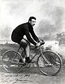 De Italiaanse wielrenner Luigi Ganna, winnaar van de derde Milaan-San Remo (1909), 18 juni 1914, SFA003002663