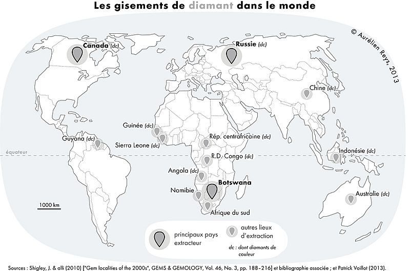 Diamant gisements