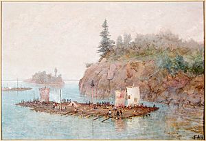 Archivo:FAHopkins Lumber Raft