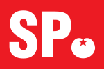 Flag of the Socialist Party (Netherlands).svg