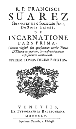 Archivo:Francisco Suarez (1745) De incarnatione, pars 1