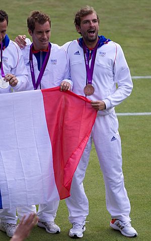 Archivo:Gasquet and Benneteau, 2012 Olympic bronze medallists