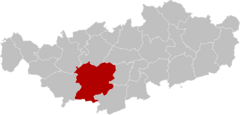 Genappe Brabant-Wallon Belgium Map.svg