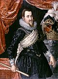Archivo:Kristian IV av Danmark, malning av Pieter Isaacsz 1611-1616
