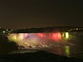 Niagara falls in dark