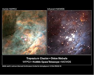 Archivo:Orion.Nebula.M42.Trapezium.Cluster.VIS-IR.HST