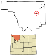 Park County Wyoming Incorporated and Unincorporated areas Cody Highlighted 5615760.svg