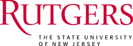 Rutgers University with the state university logo.svg