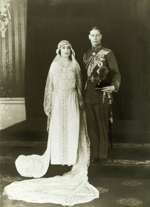 Archivo:Wedding of George VI and Elizabeth Bowes-Lyon