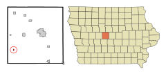 Boone County Iowa Incorporated and Unincorporated areas Berkley Highlighted.svg