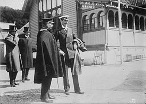 Archivo:Haakon VII and Wilhelm II Bain
