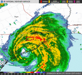 KHGX loop of Beryl's landfall near Matagorda, Texas 7-8-2024 (2)