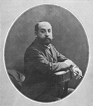 Archivo:Manuel Linares Rivas, retratado por Kaulak