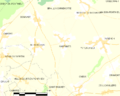 Map commune FR insee code 80374