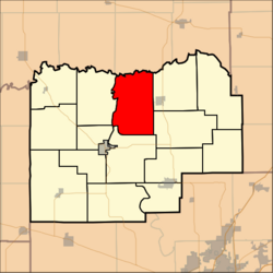 Map highlighting Indian Creek Precinct, Menard County, Illinois.svg